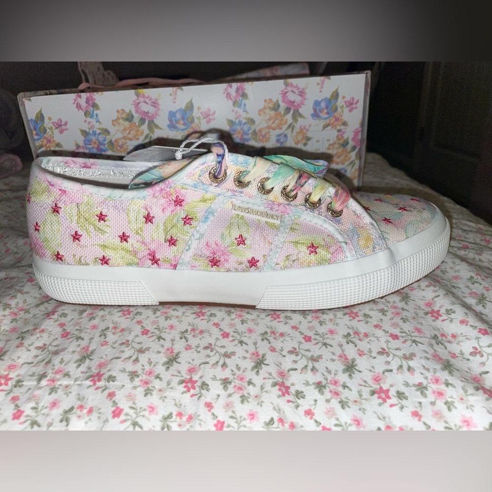 LoveShackFancy X Superga shoes